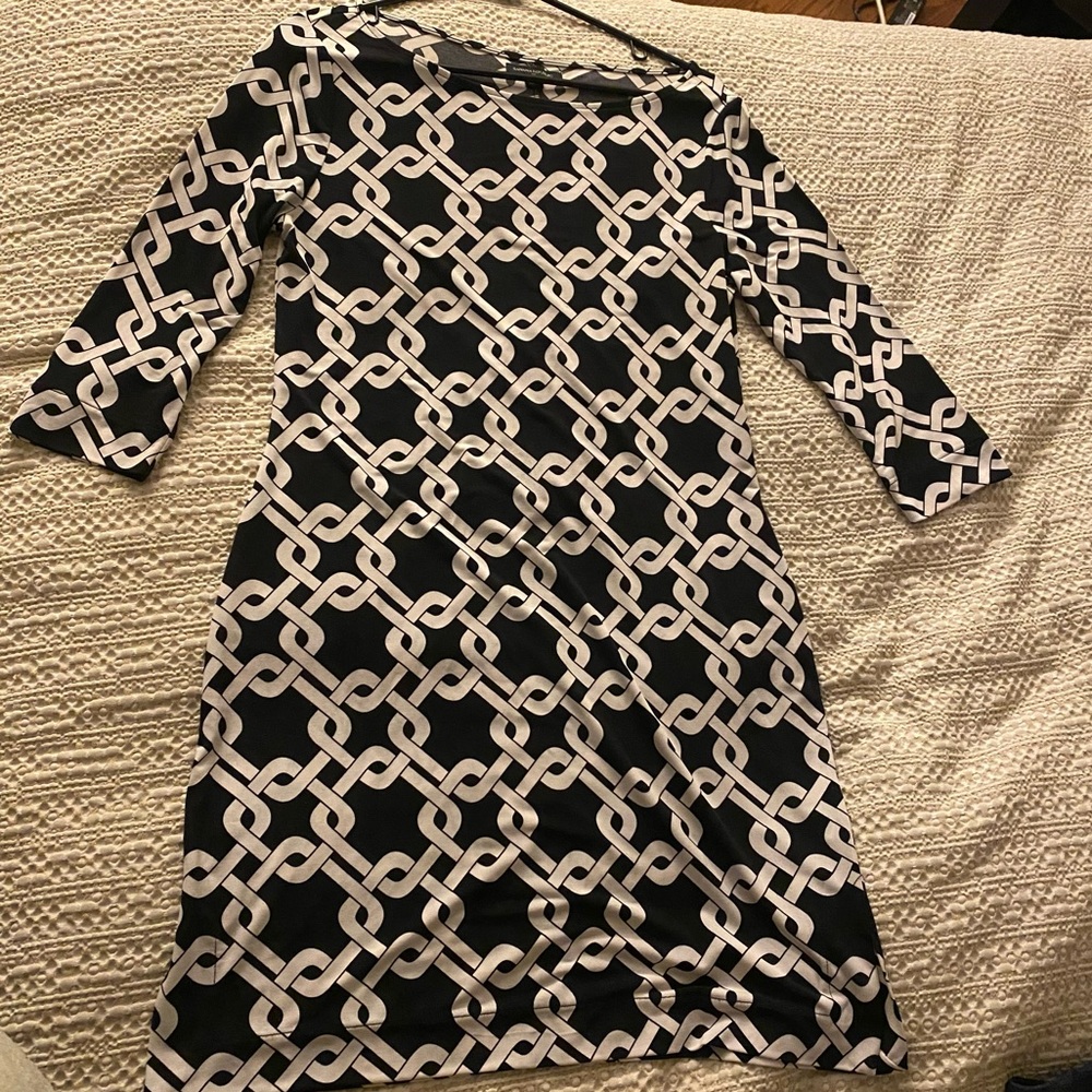 Black & White Banana Republic Shift Dress
